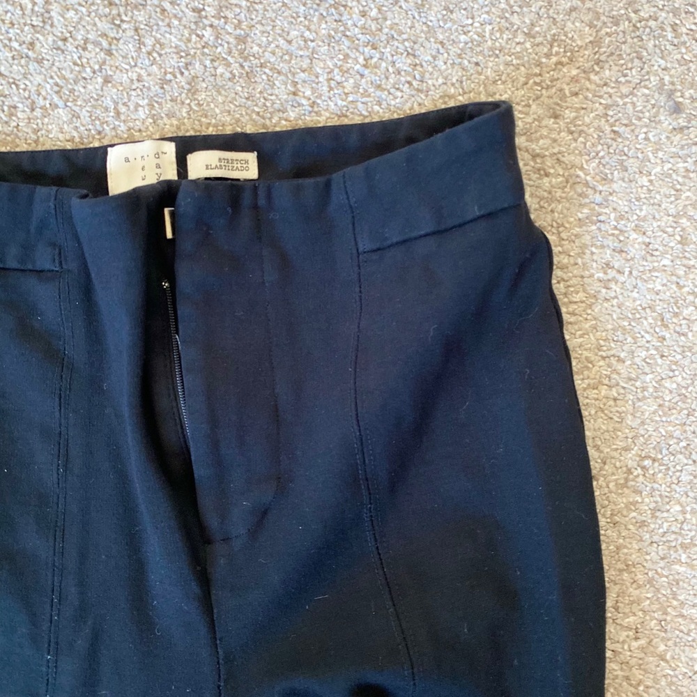 Black skinny dress pants